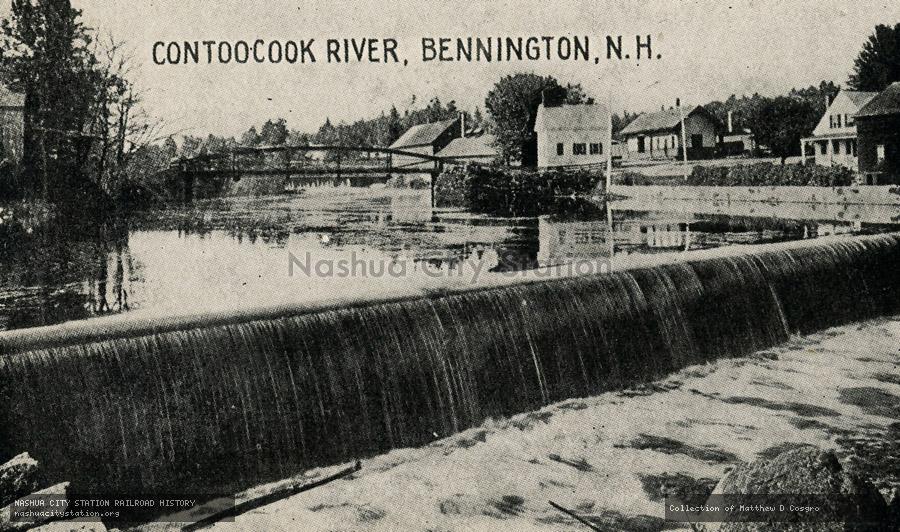 Postcard: Contoocook River, Bennington, New Hampshire